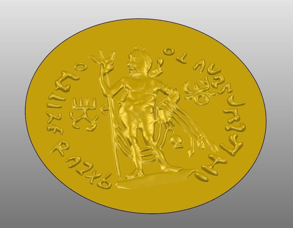 Coin pendant Free 3D model_2