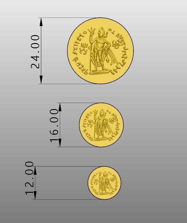 Coin pendant Free 3D model_1