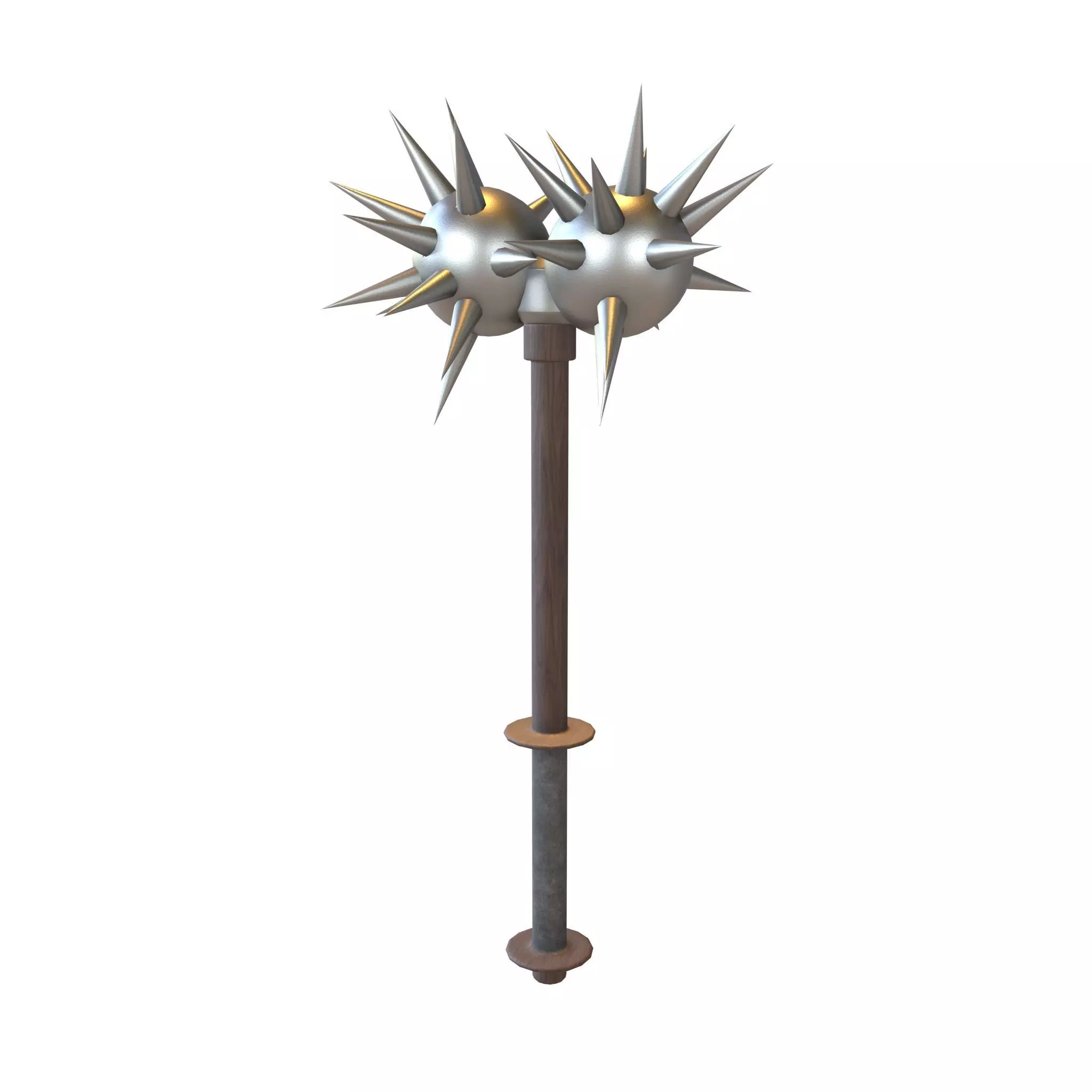 Morning Star Weapon v2 005 Low-poly 3D model_0