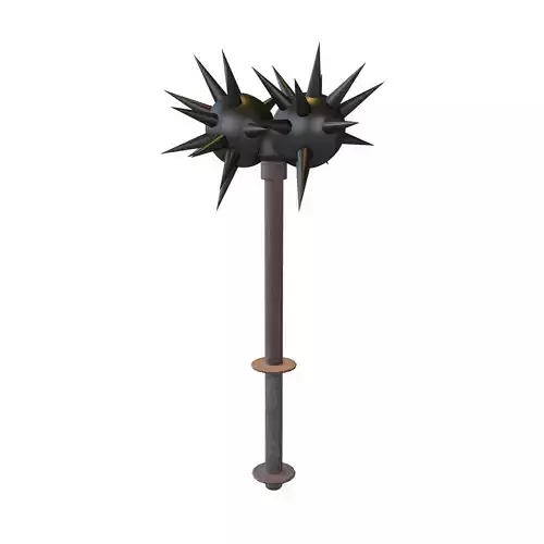 Morning Star Weapon v2 006 Low-poly 3D model