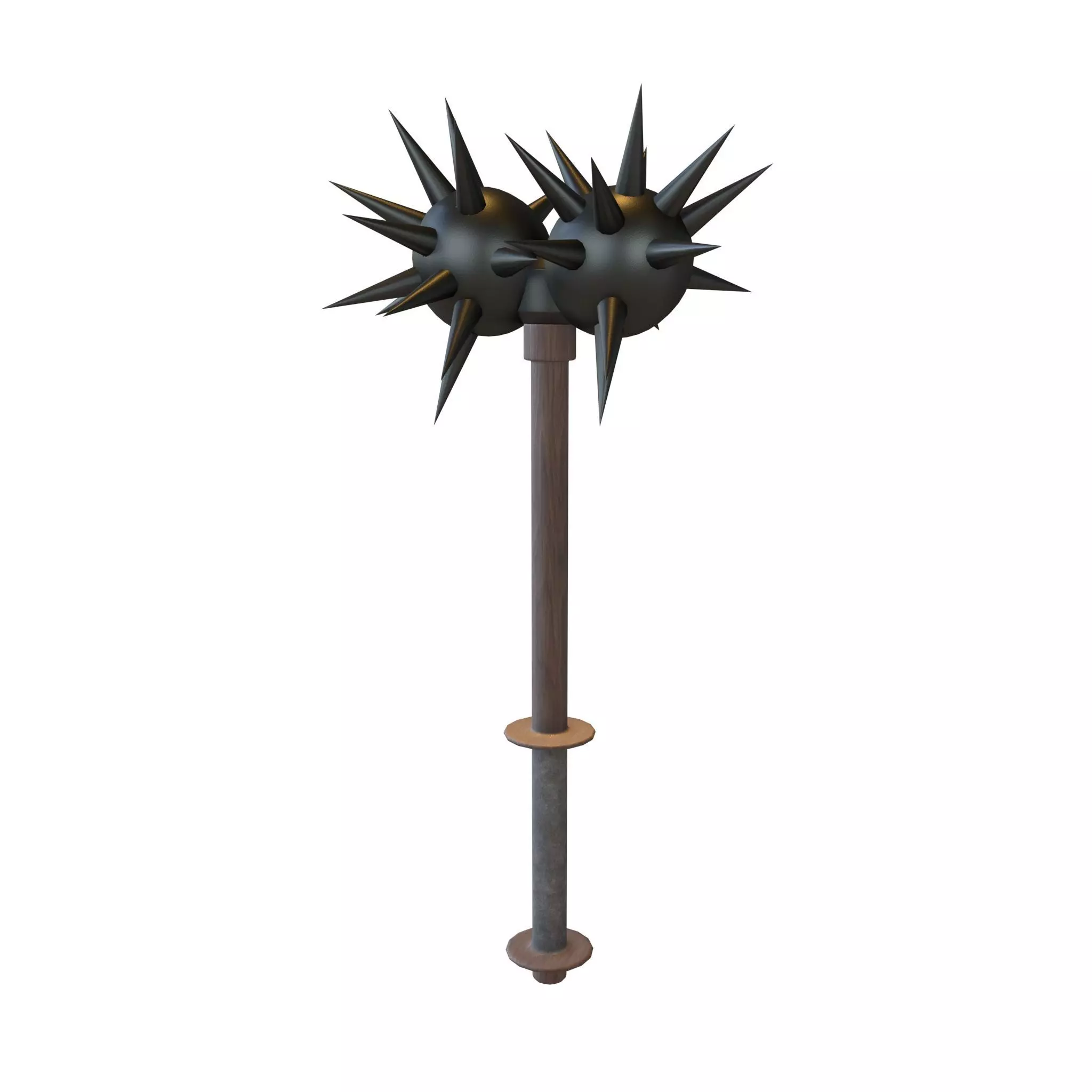 Morning Star Weapon v2 006 Low-poly 3D model_0