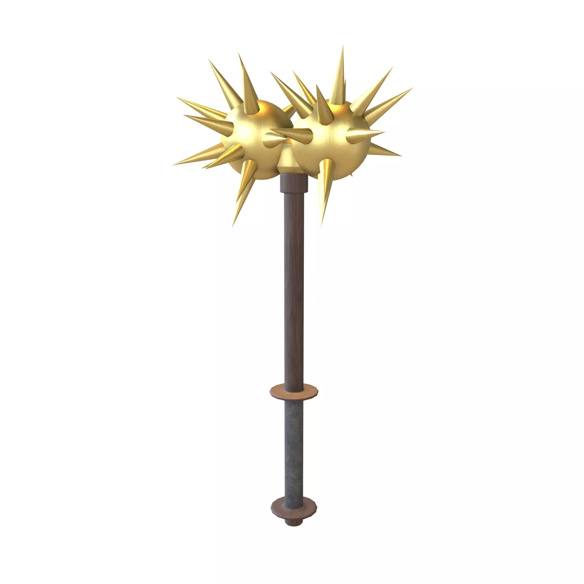 Morning Star Weapon v2 007 Low-poly 3D model_0