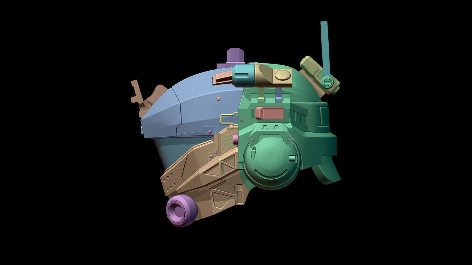 Titanfall 2 Pulse Blade Helmet 3D print model_8