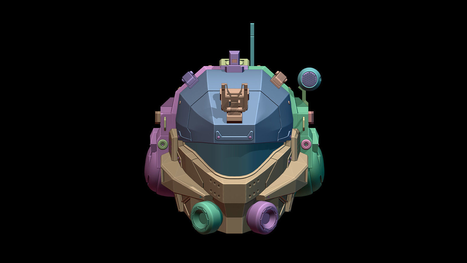 Titanfall 2 Pulse Blade Helmet 3D print model_2