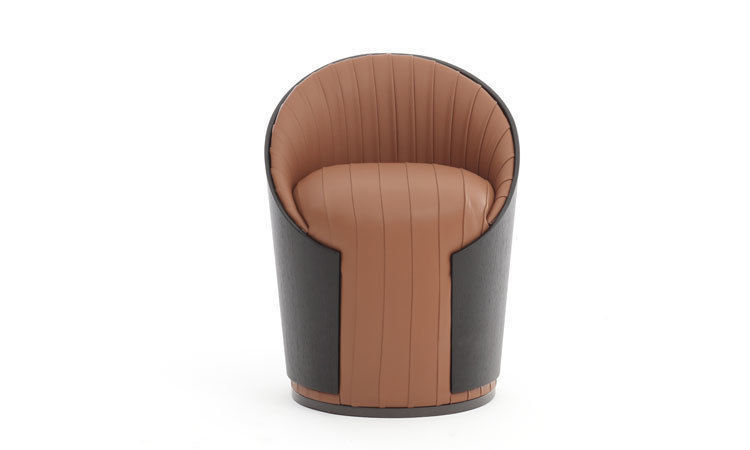 Poufs Armchair Low-poly 3D model_5