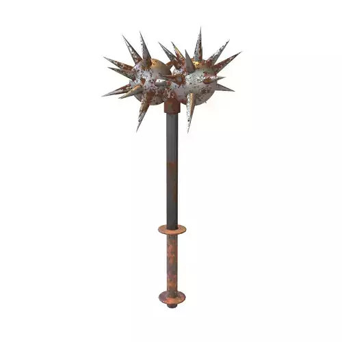 Morning Star Weapon v2 008 Low-poly 3D model