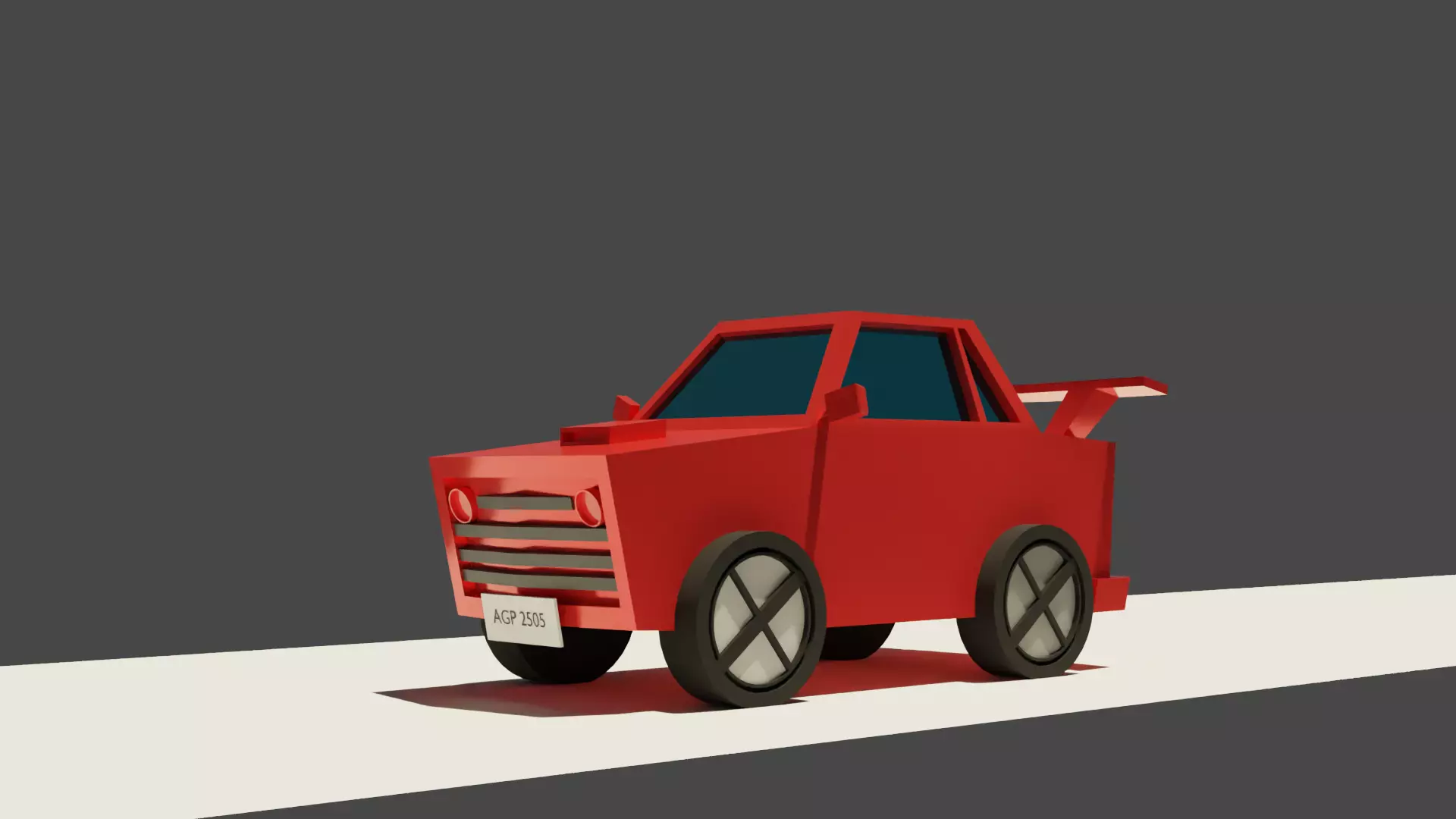 LOW POLY CAR Free low-poly 3D model