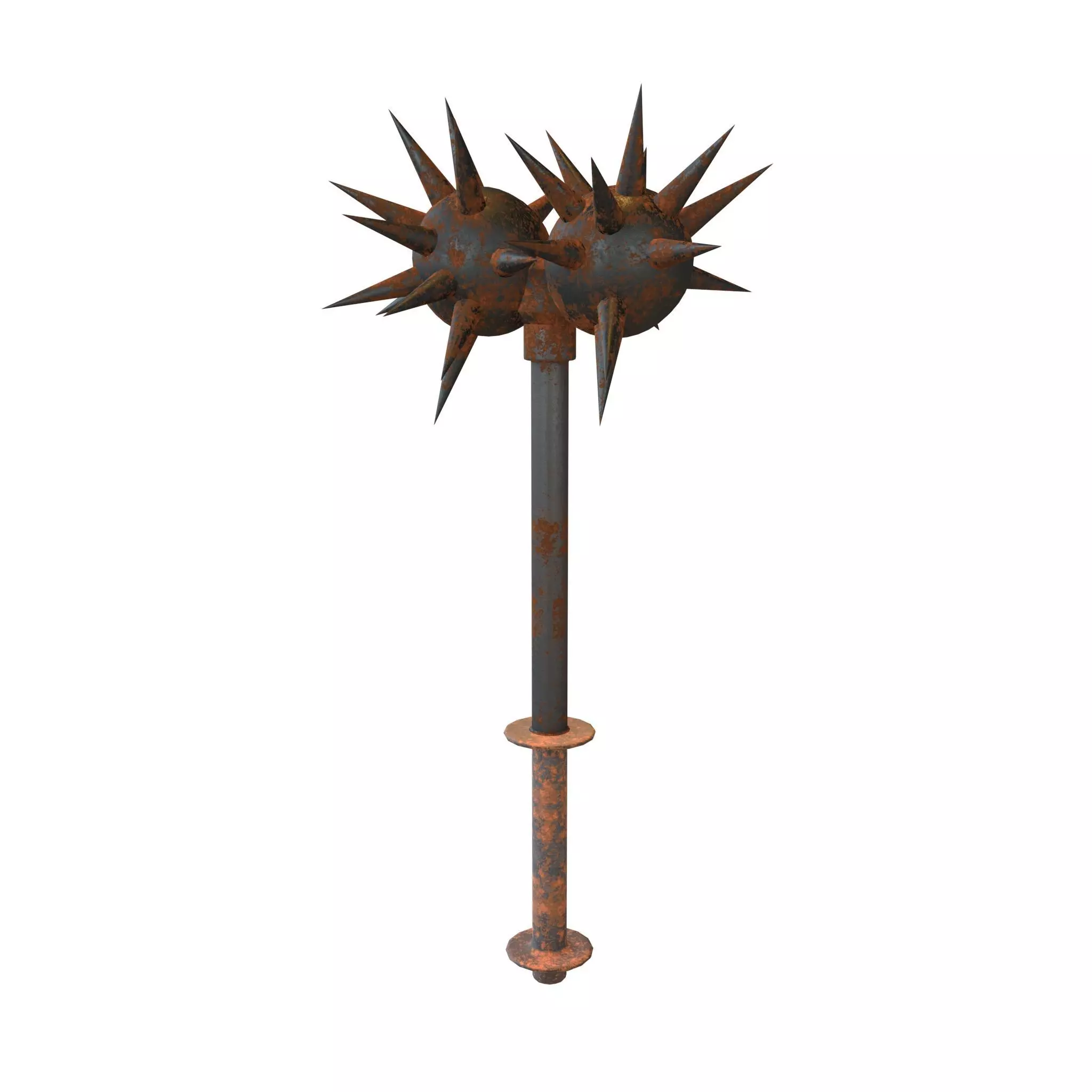 Morning Star Weapon v2 009 Low-poly 3D model