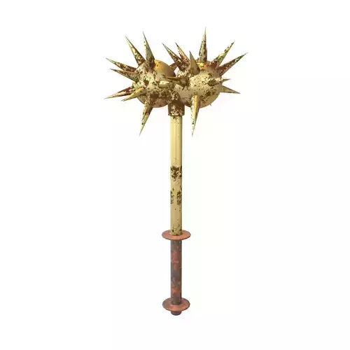 Morning Star Weapon v2 010 Low-poly 3D model