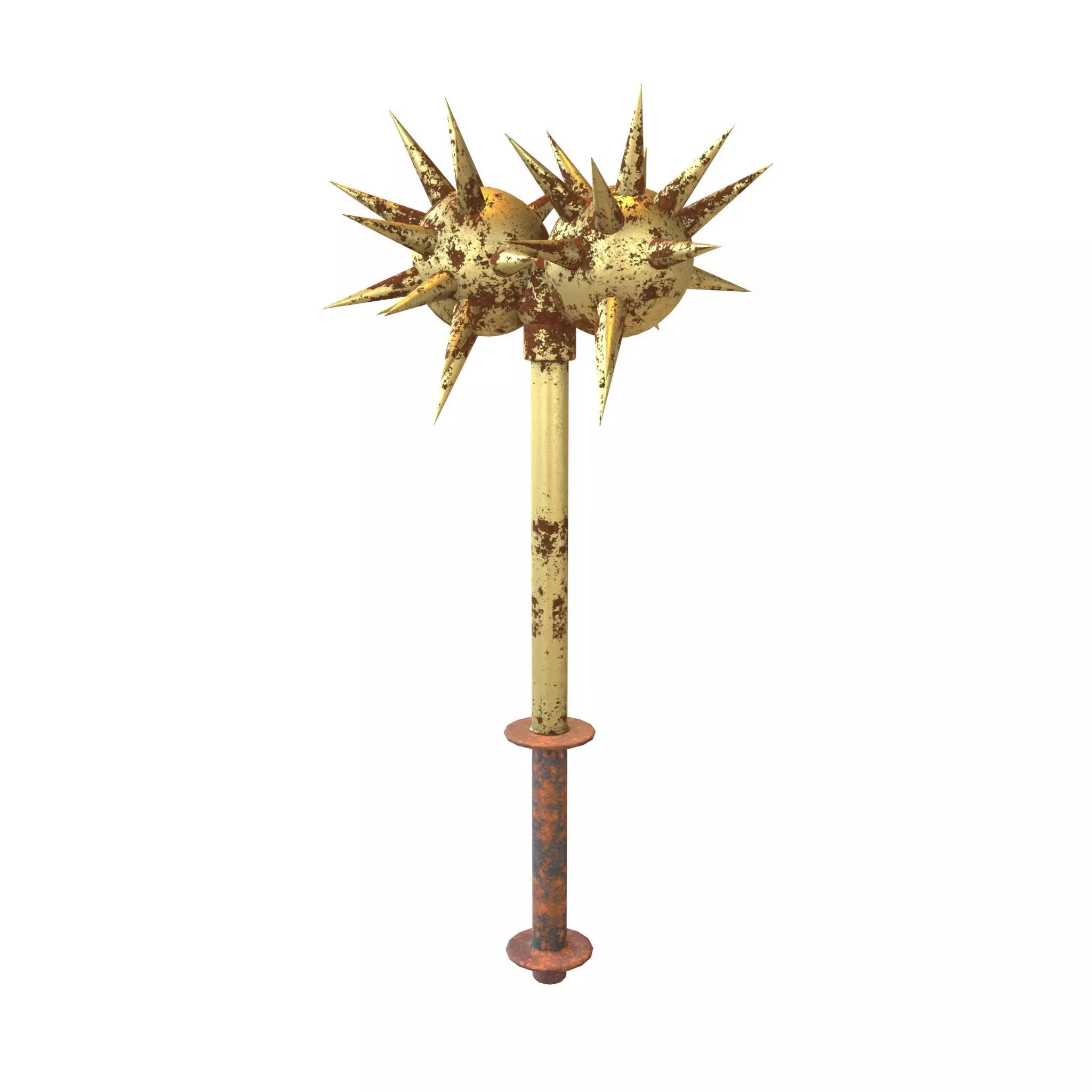 Morning Star Weapon v2 010 Low-poly 3D model_0