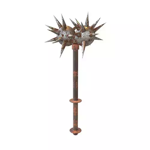 Morning Star Weapon v2 012 Low-poly 3D model