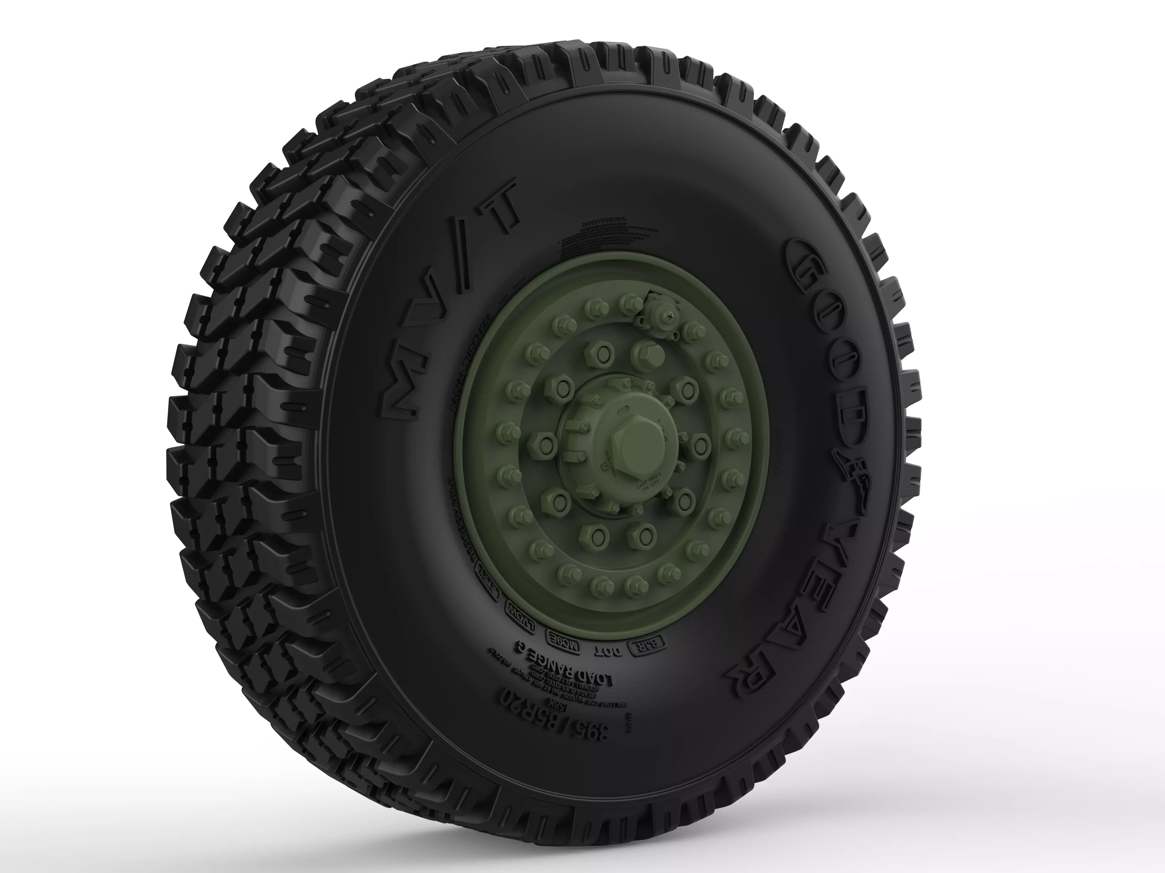 HIMARS Goodyear MVT Wheels 3D print model_0