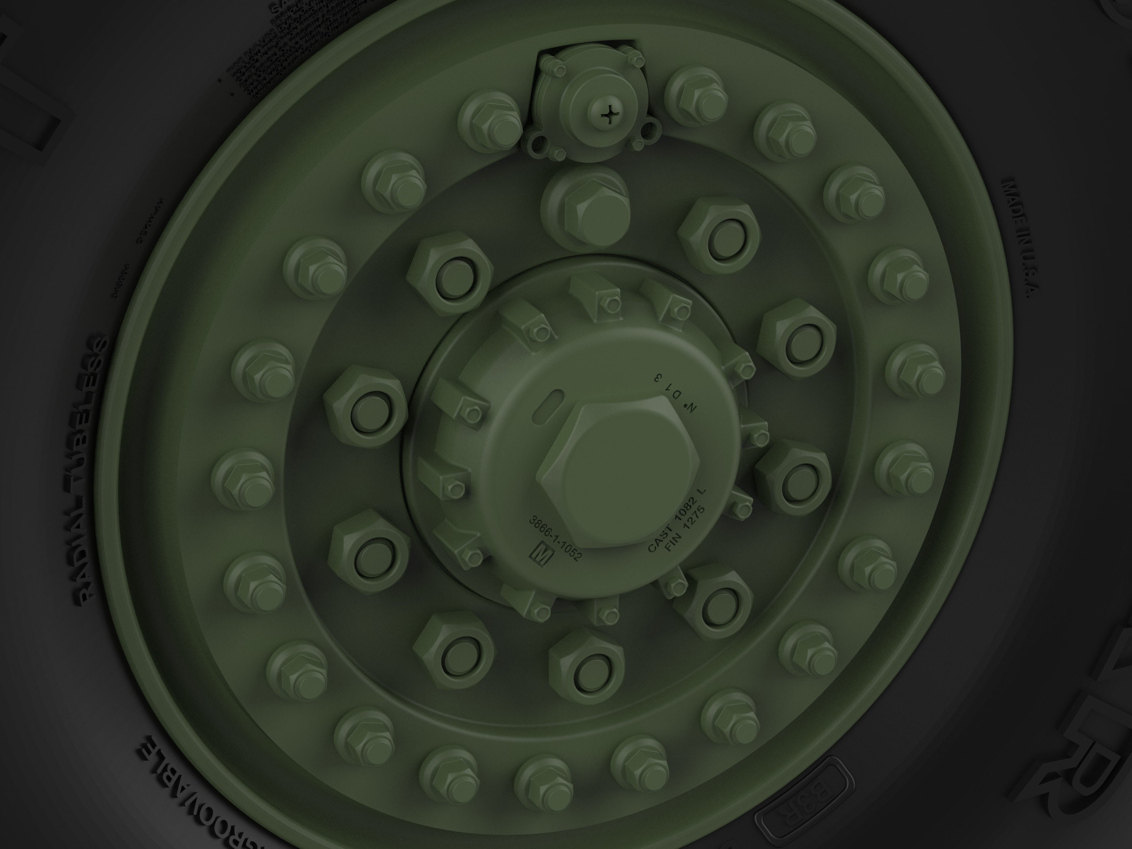 HIMARS Goodyear MVT Wheels 3D print model_2