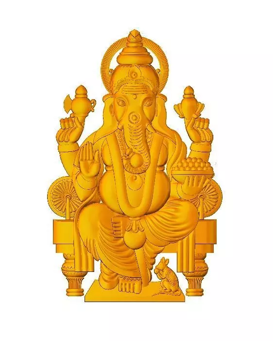 VINAYAGAR LORD GANESHA 3D print model_0