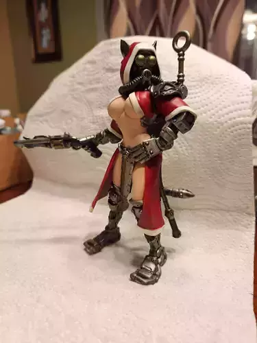 165mm Figurine Scale Nekomagus Catari 3D print model