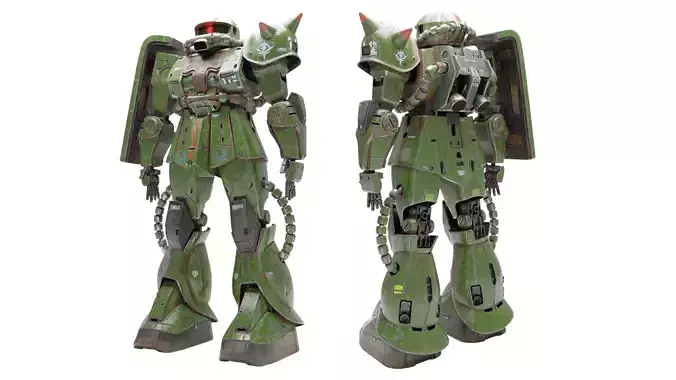 MS-06F Zaku Mobile Suit UC 0079 3D model