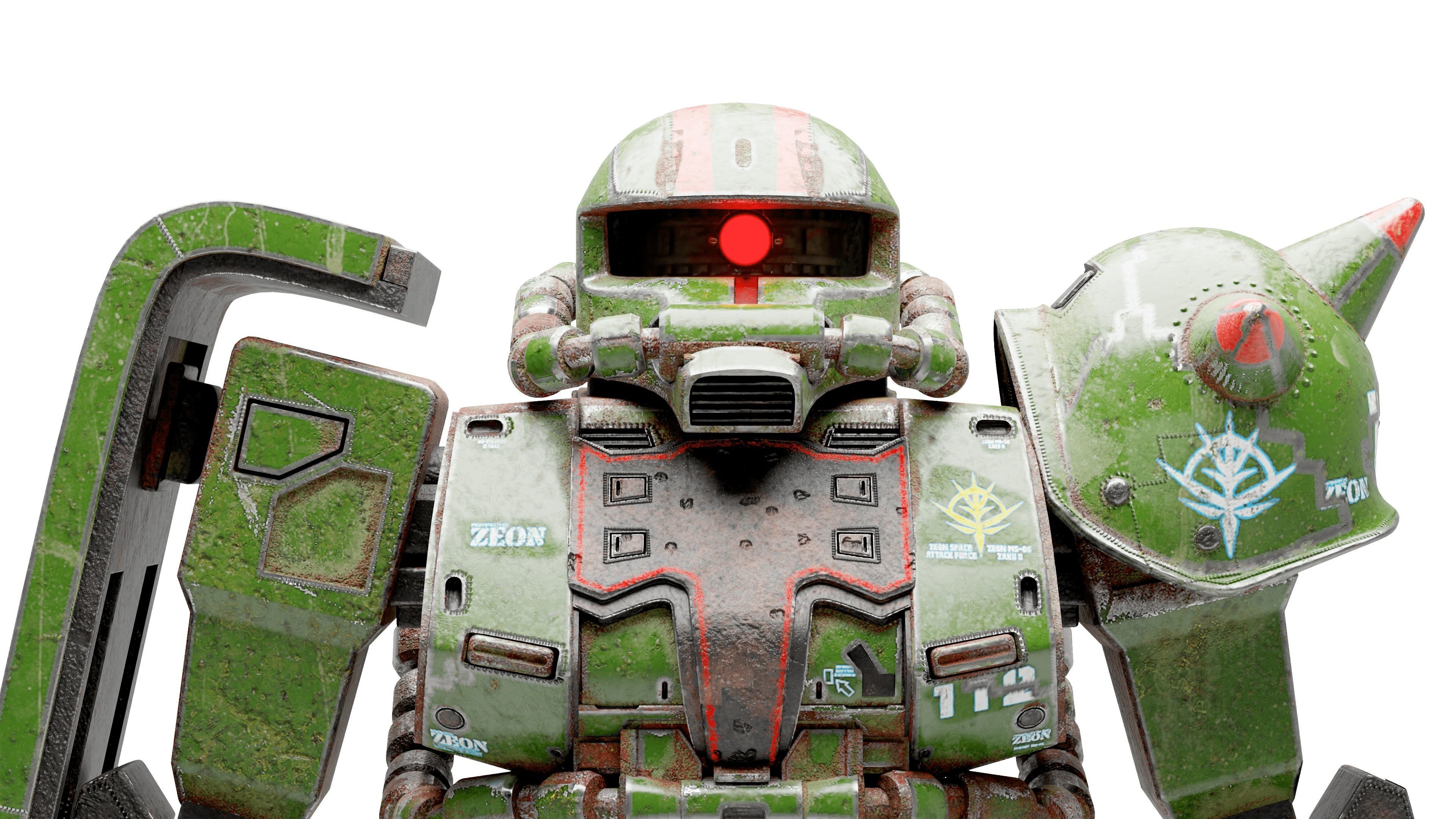 MS-06F Zaku Mobile Suit UC 0079 3D model_4