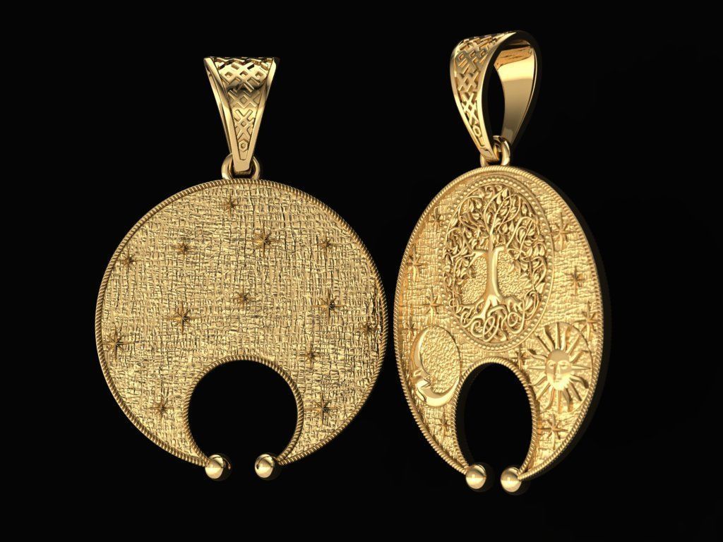 Pendant Three Of Life P 0015 3D print model_8