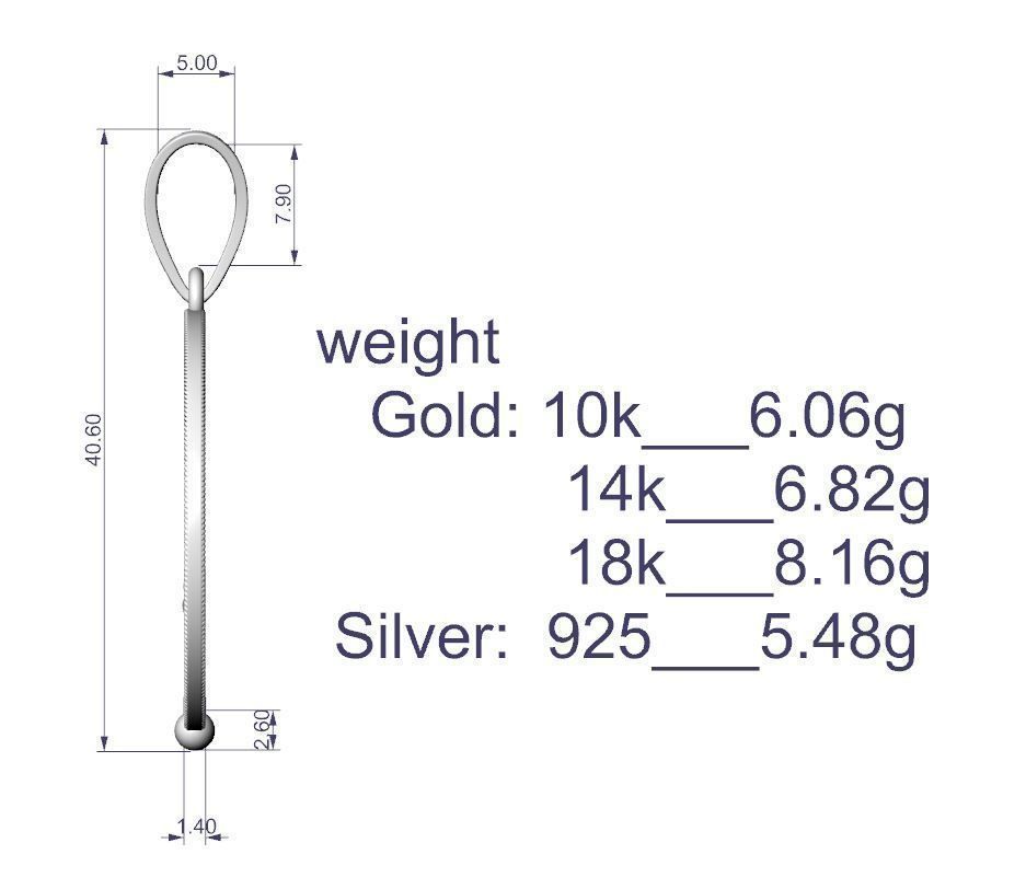 Pendant Three Of Life P 0015 3D print model_10