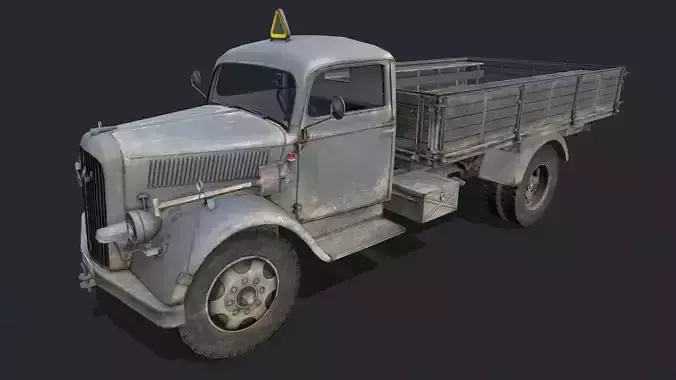 Opel Blitz Low-poly 3D model