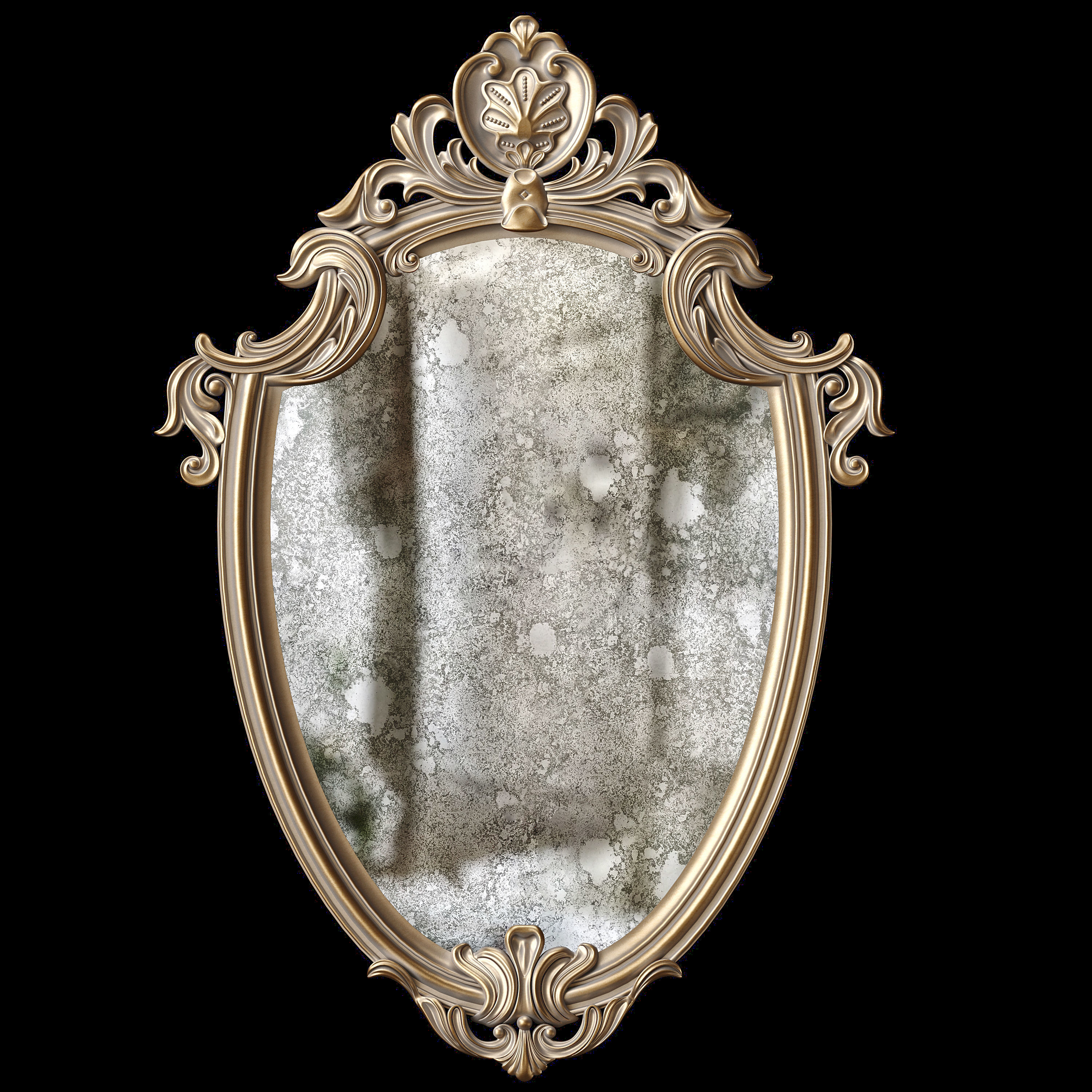 Rustic Wall Mirror  3D model_5