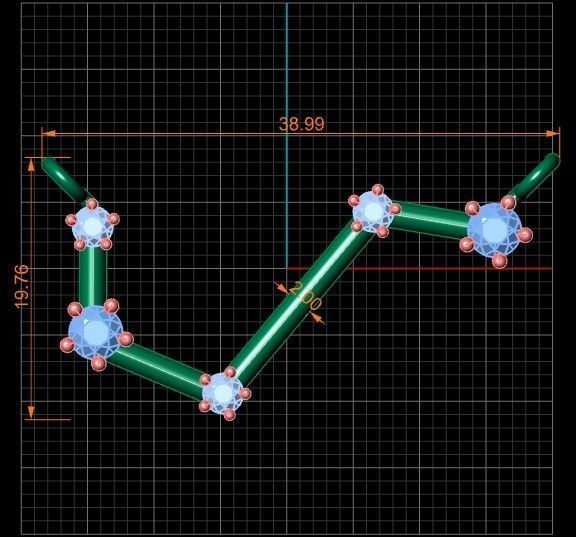 ARIES necklace 68-MP 3D print model_3