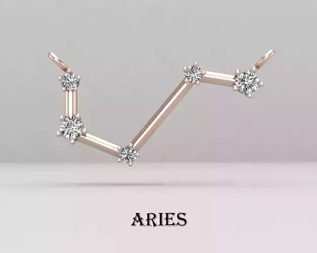 ARIES necklace 68-MP 3D print model
