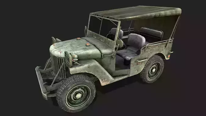 Willy Jeep  Low-poly 3D model