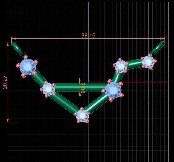 LIBRA necklace 69-MP 3D print model_3