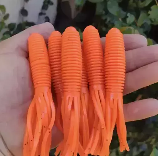 Tube Bait Fishing Lure Mold  125mm Size 4 Cavities 3D print model