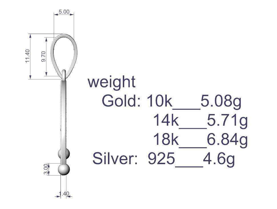 Pendant Three Of Life P 0014 3D print model_10