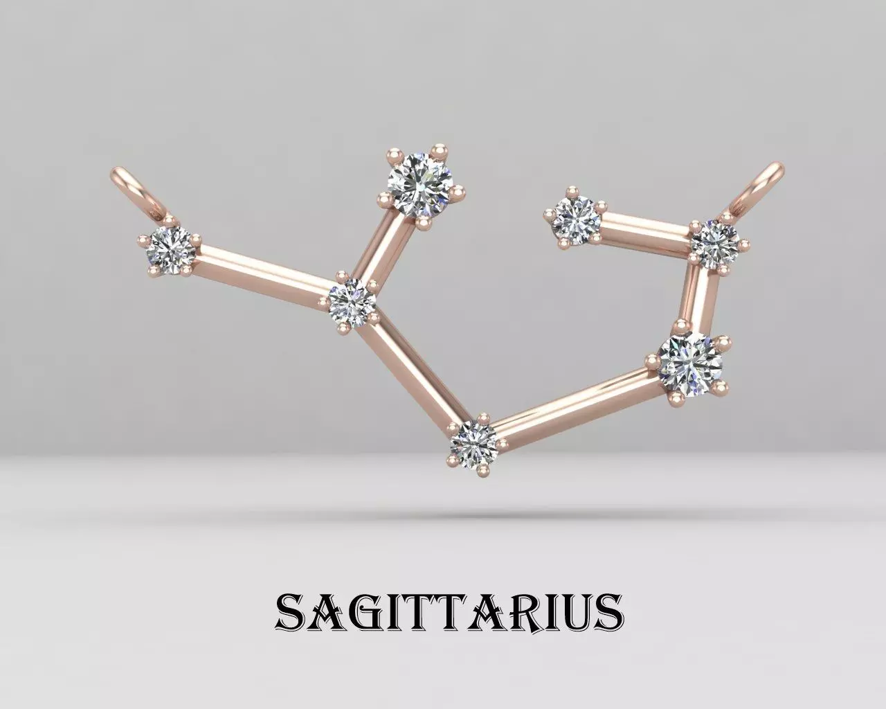 SAGITTARIUS necklace 70-mp 3D print model_0