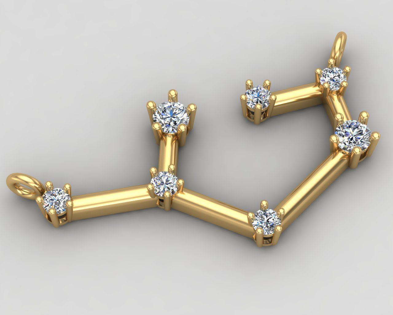 SAGITTARIUS necklace 70-mp 3D print model_1