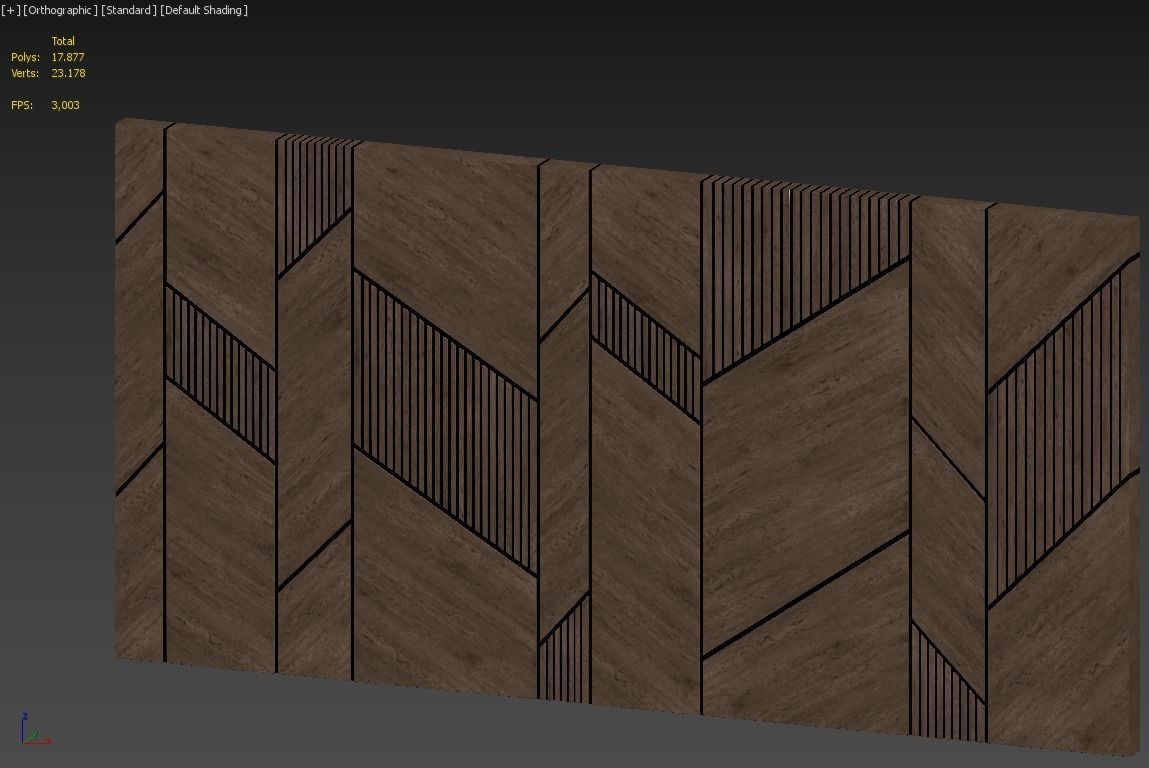 Wall Panel 3D Model P4 3D model_3