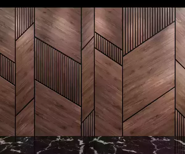 Wall Panel 3D Model P4