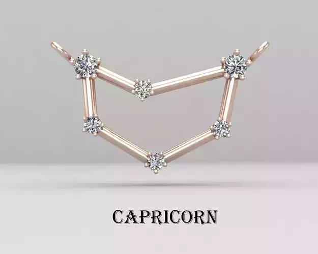 CAPRICORN necklace 71-MP 3D print model