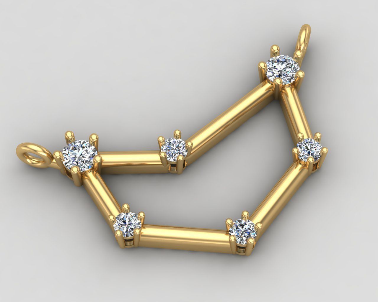 CAPRICORN necklace 71-MP 3D print model_1