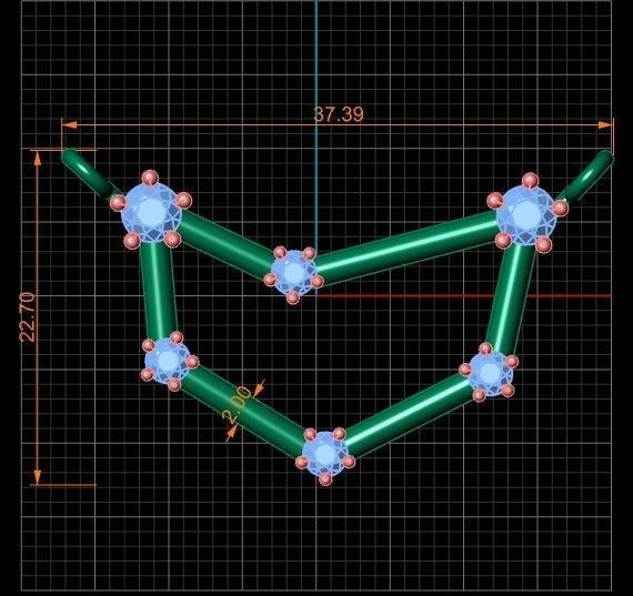 CAPRICORN necklace 71-MP 3D print model_3