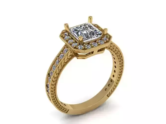  Jewelry Diamond Ring 3D Print Model
