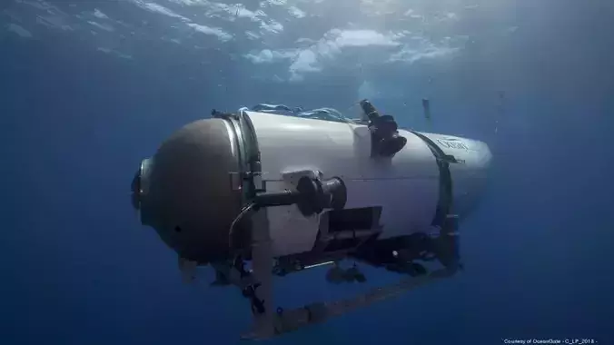 OceanGate titan submarine Low-poly 3D model
