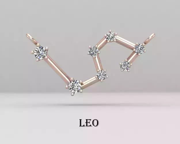 LEO necklace 72-MP 3D print model