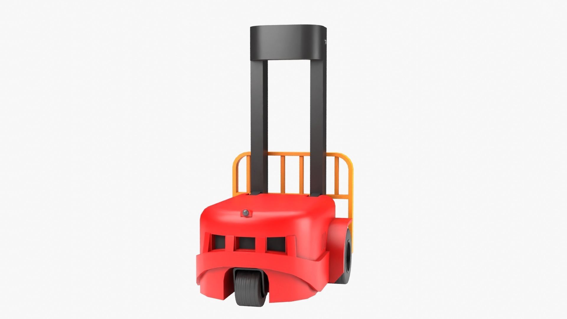 Robot Forklift Low-poly 3D model_12