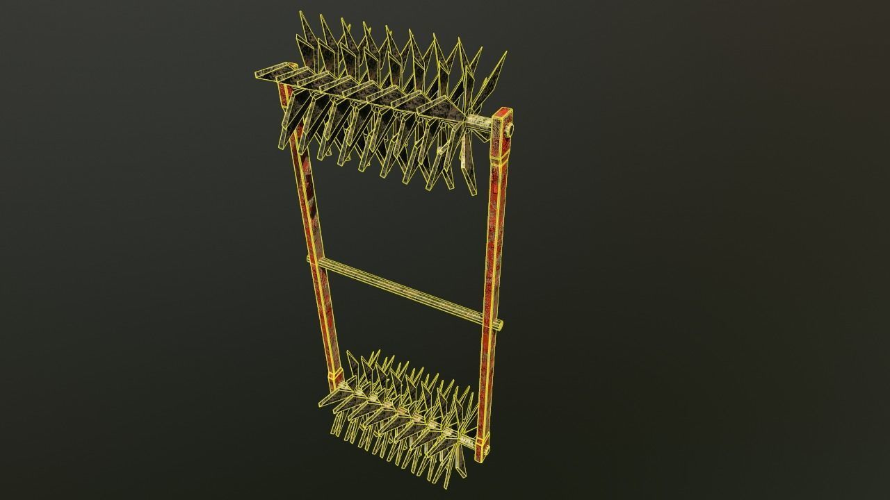 Traps set -1 Asset Game ready Obstacle Low-poly 3D model_8