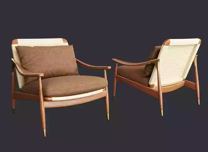 Jonas Armchair   Fleck Eco   Dark Ochre 