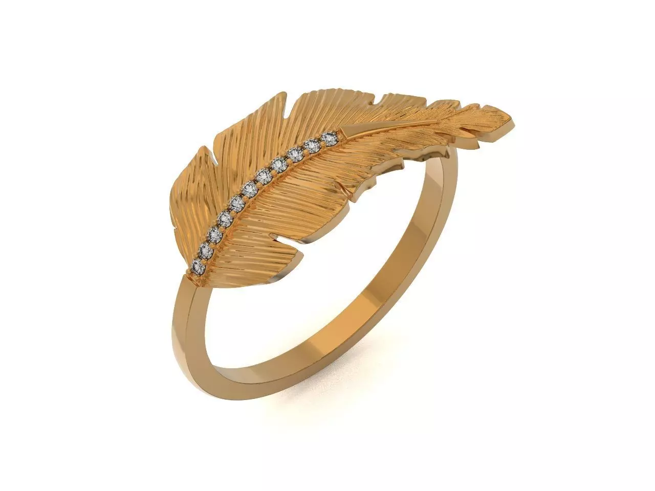 Feather Ring 2711 3D print model