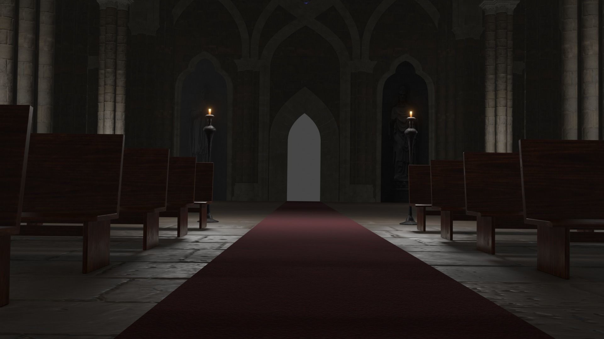 Church Low-poly 3D model_45