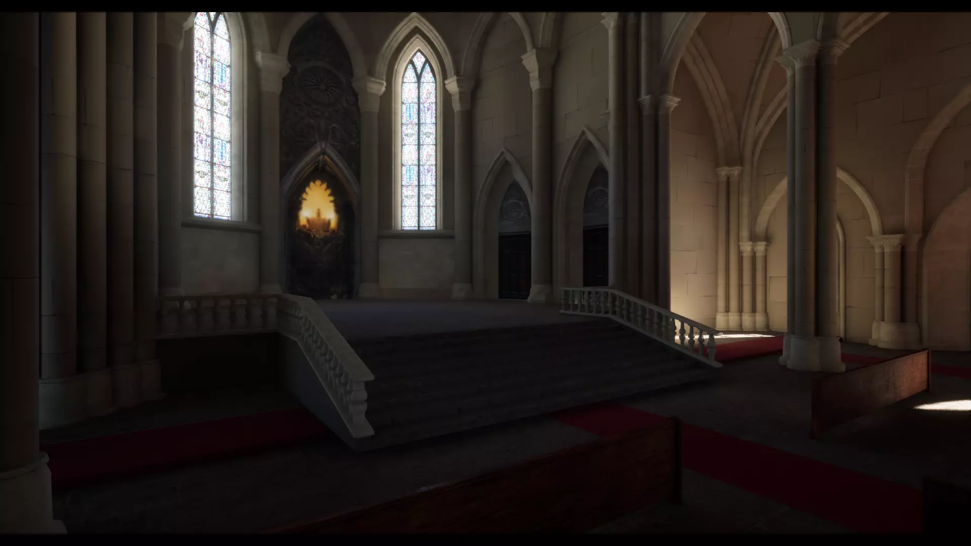 Church Low-poly 3D model_2