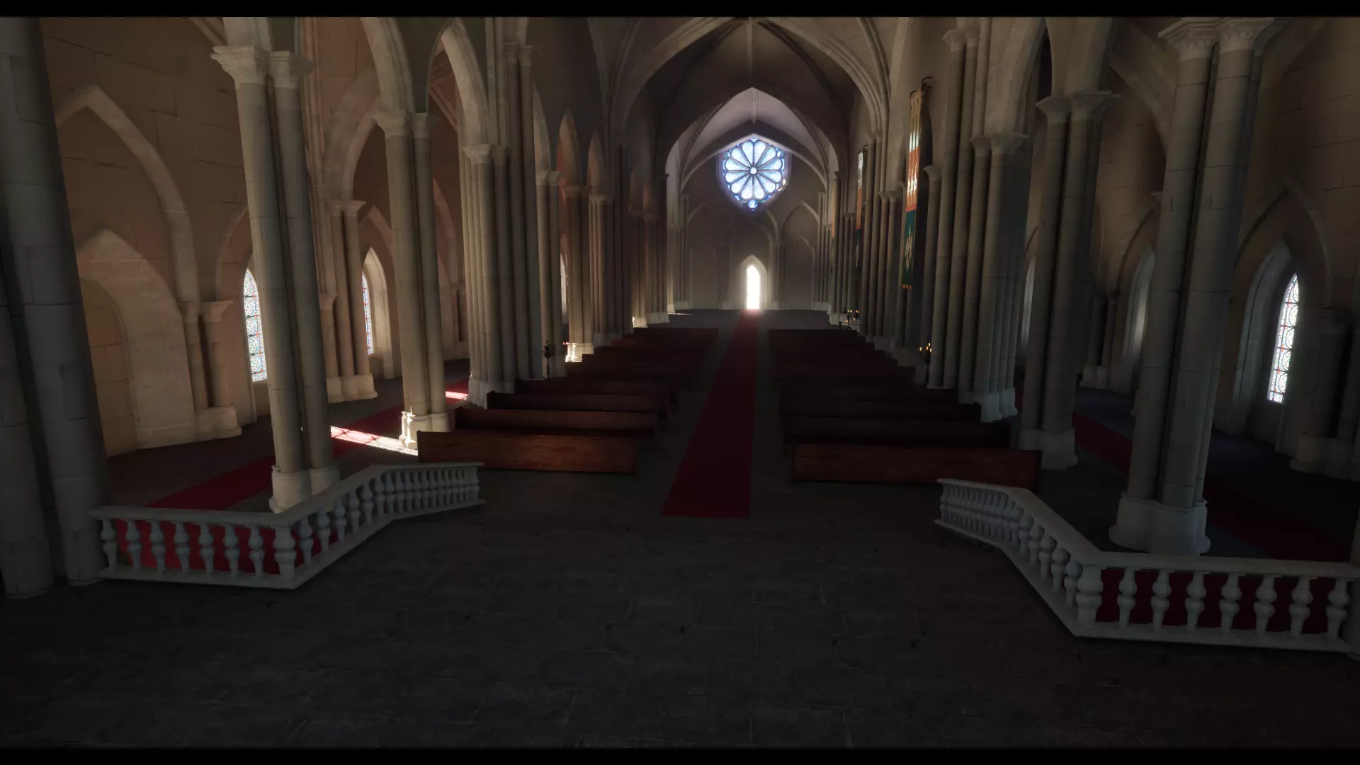 Church Low-poly 3D model_3