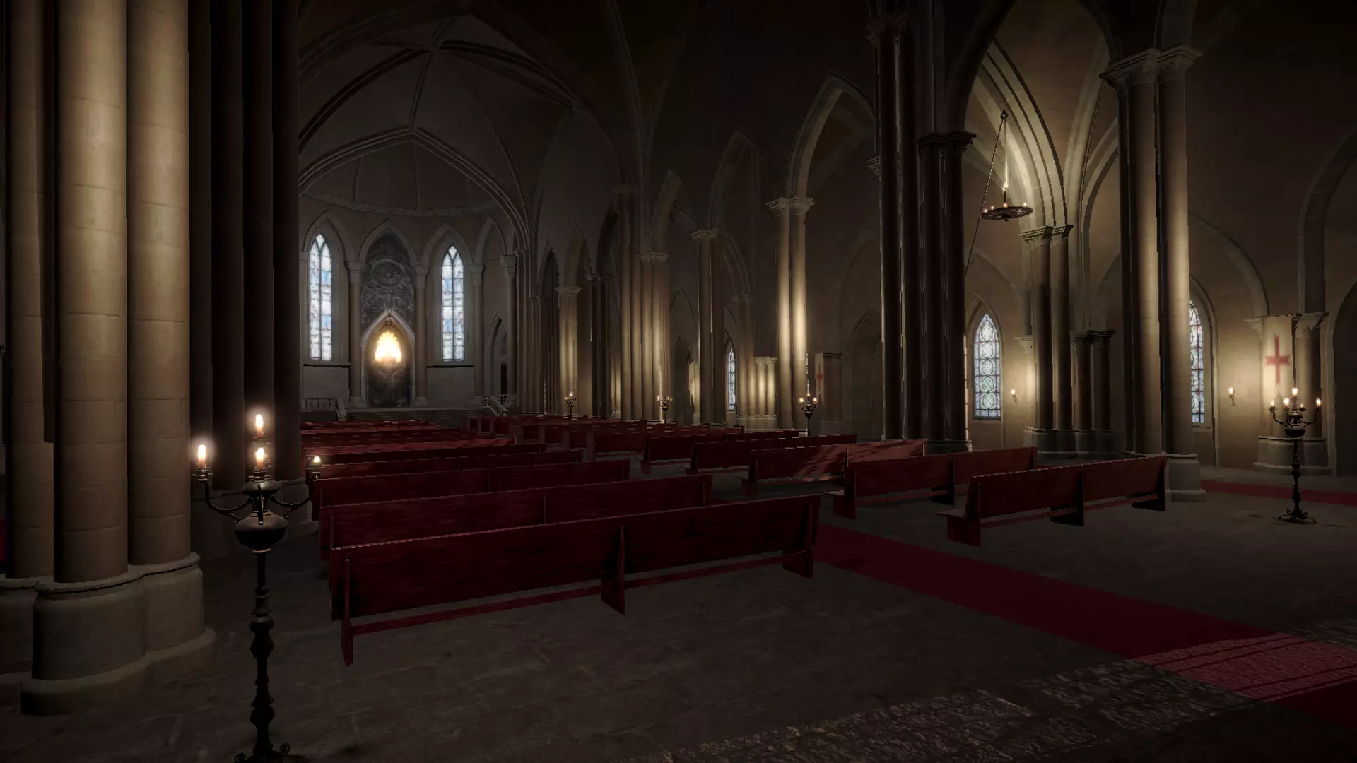 Church Low-poly 3D model_13