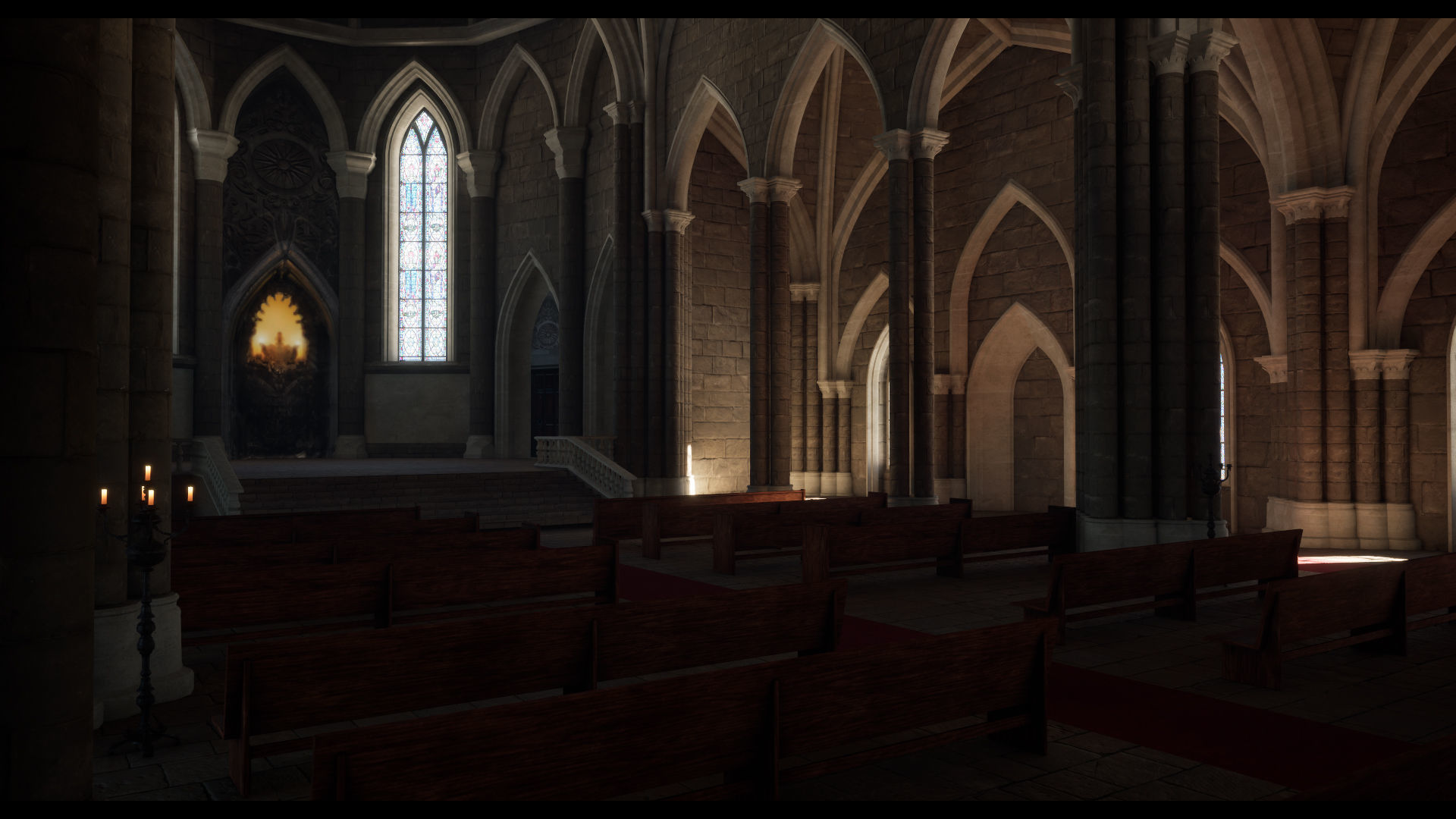 Church Low-poly 3D model_3
